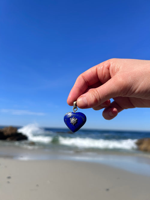 Celestial Heart Lapis Lazuli Pendant