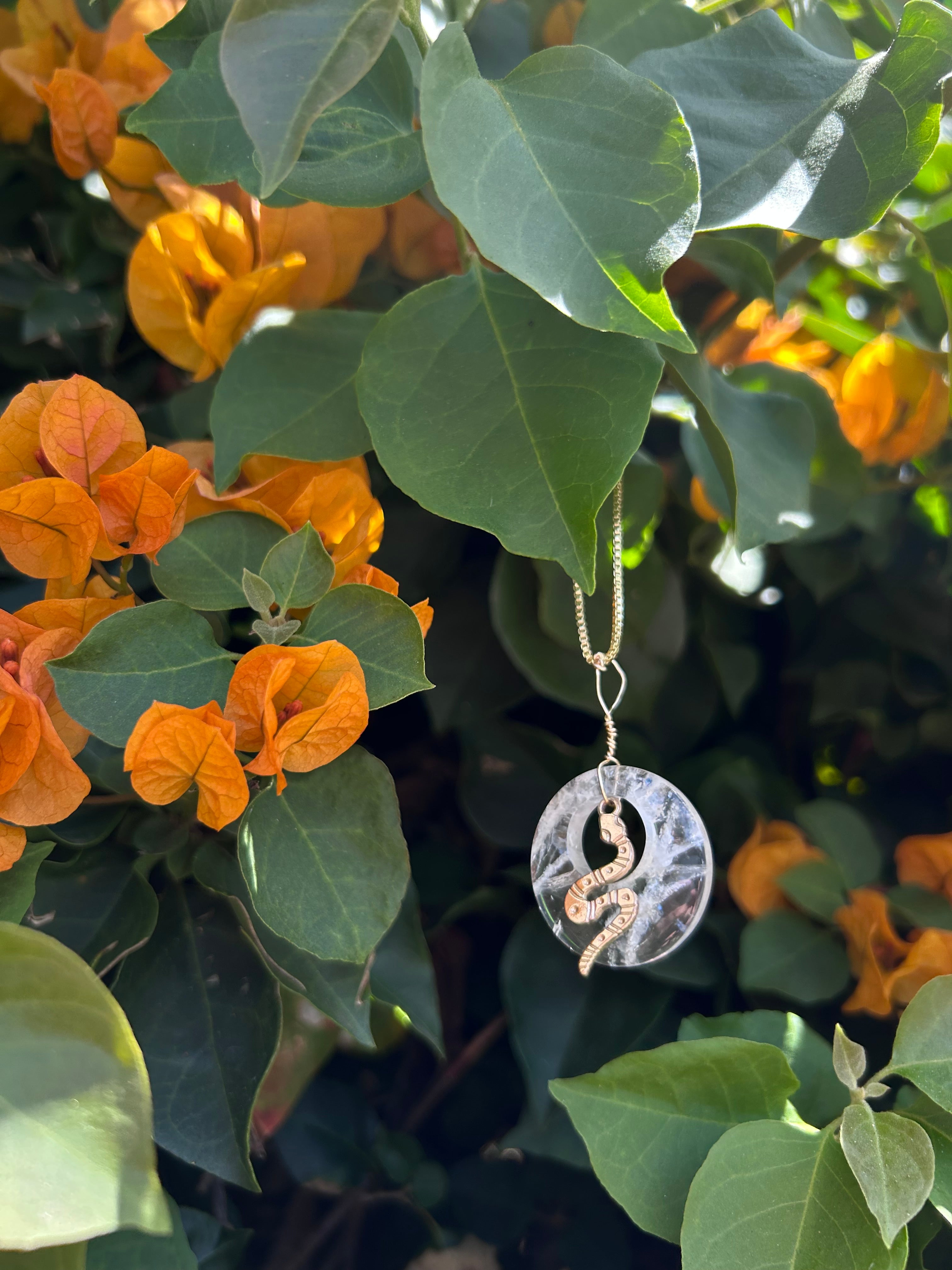 Mystic Serpent Clear Quartz Pendant