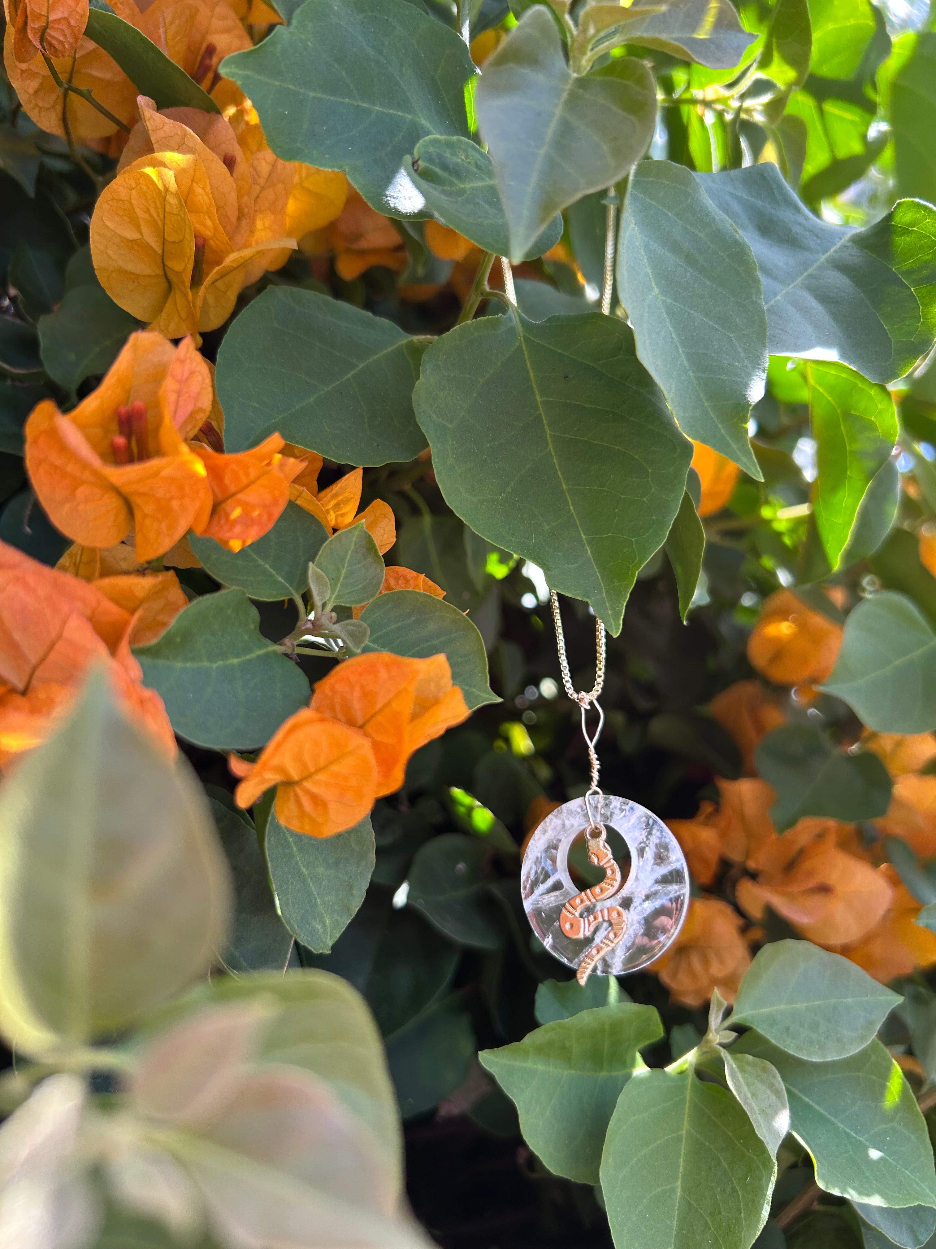 Mystic Serpent Clear Quartz Pendant