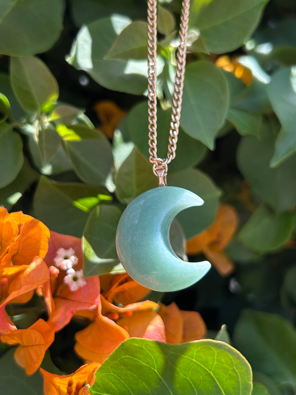 Luna Verde Jade Crescent Pendant