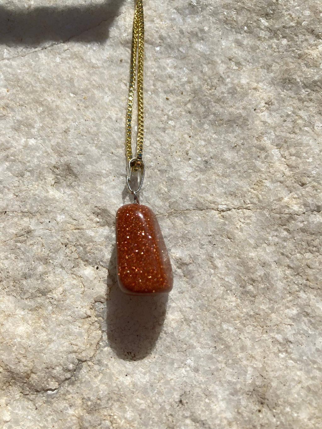 Golden Glow Goldstone Pendant