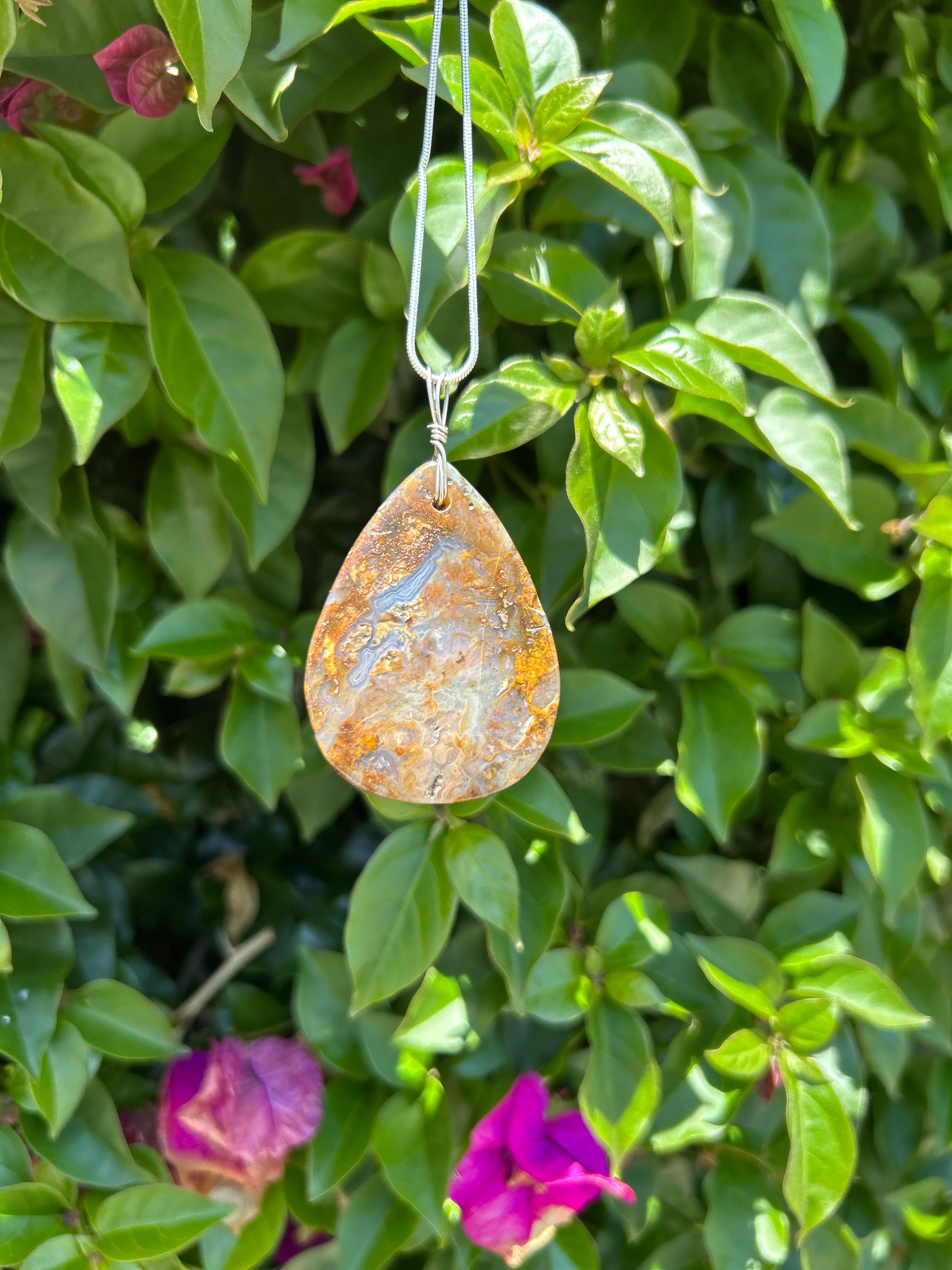 Golden Canyon Agate Pendant