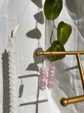Rose Quartz Beaded Dangle Earrings