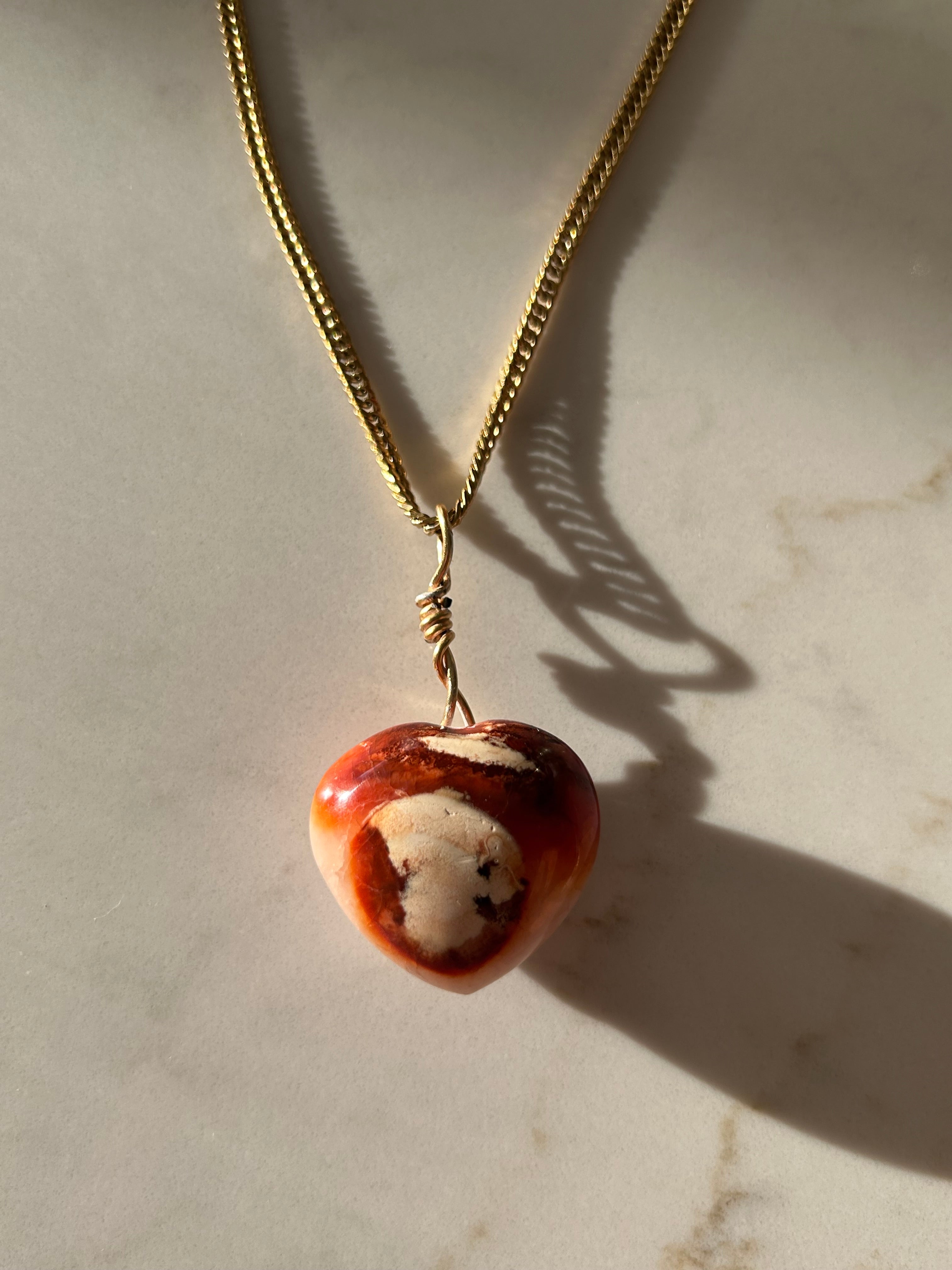 Ember Heart Carnelian Pendant