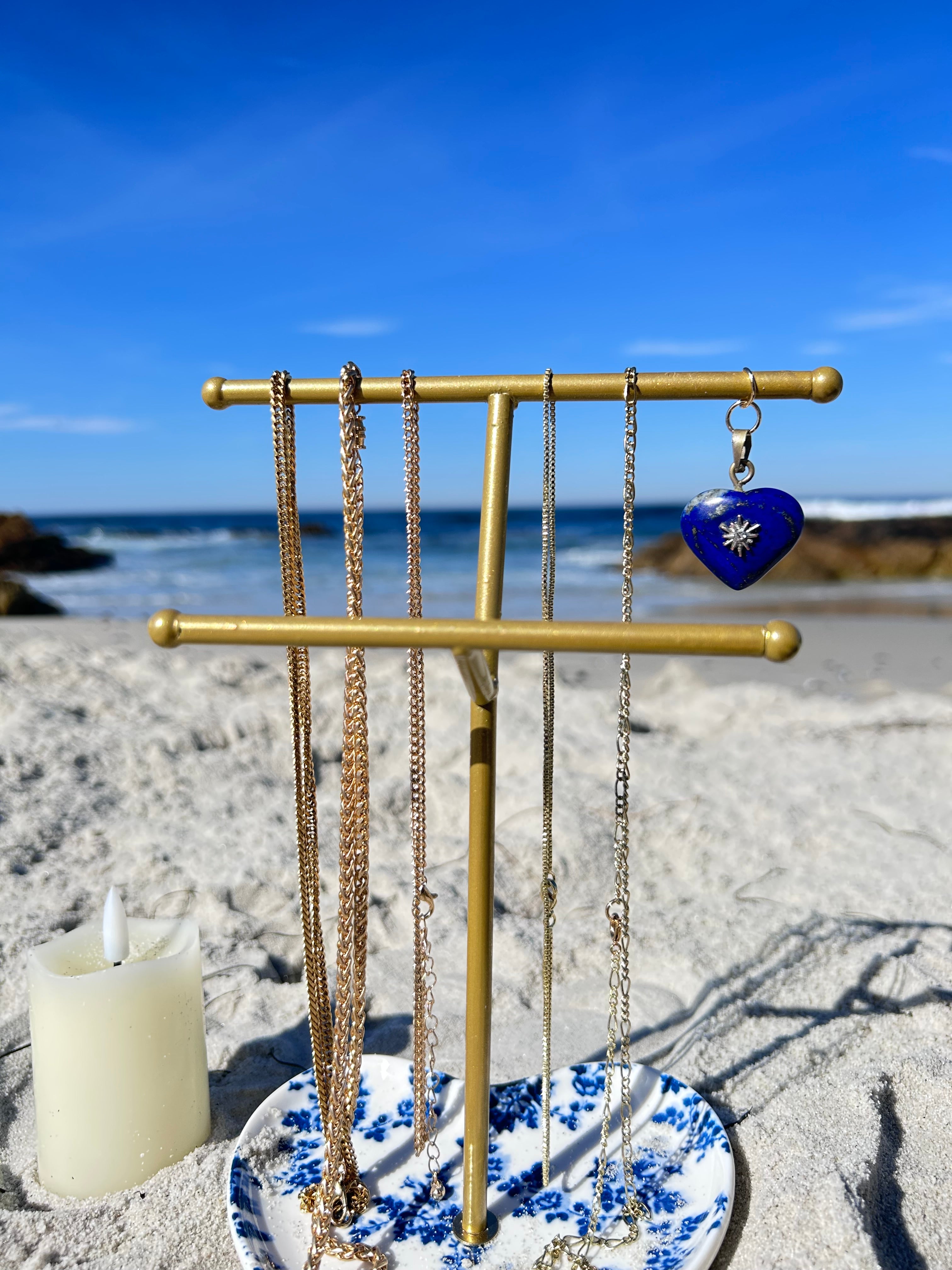 Celestial Heart Lapis Lazuli Pendant