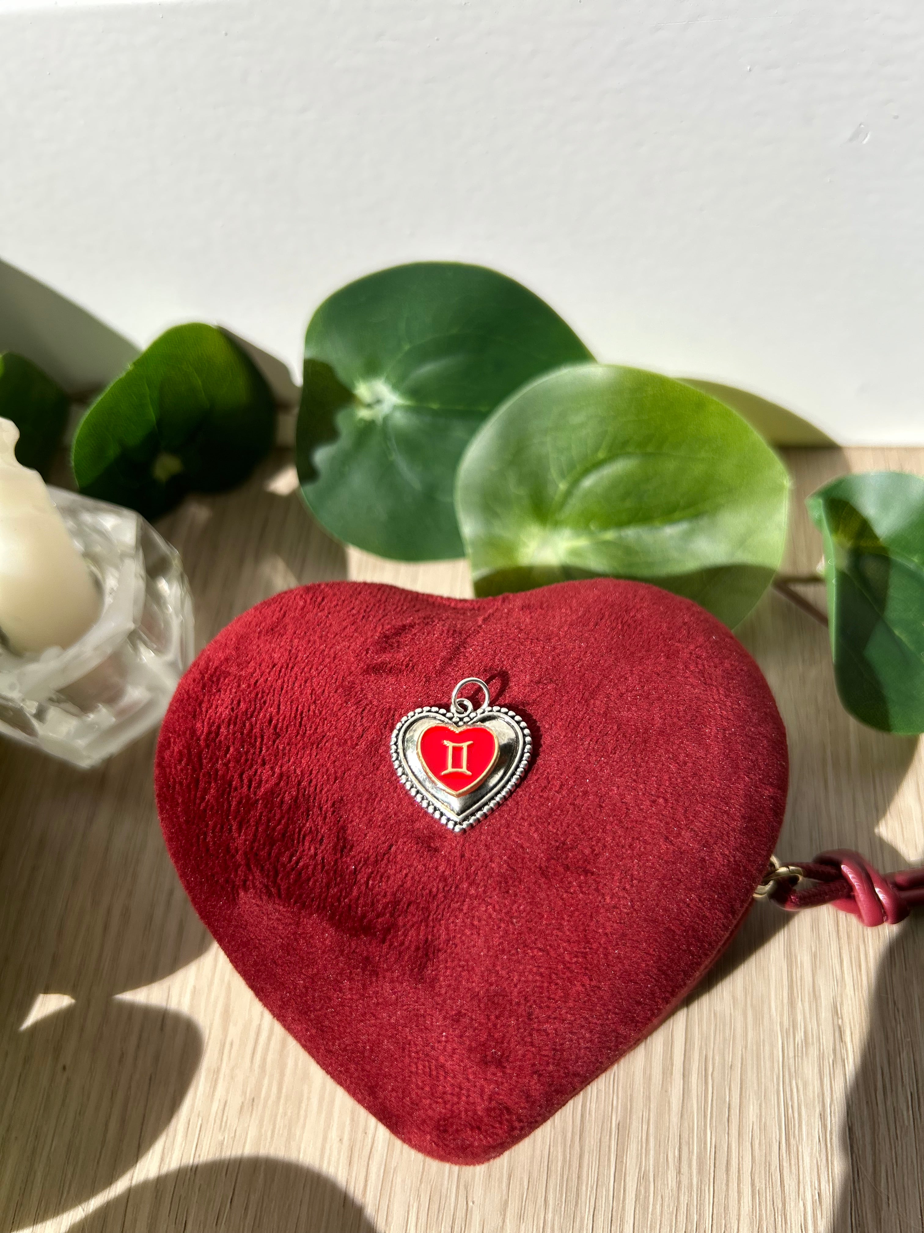 Gemini Sacred Heart Pendant