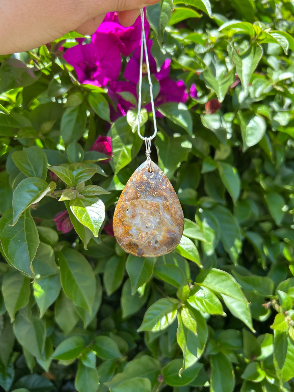 Golden Canyon Agate Pendant