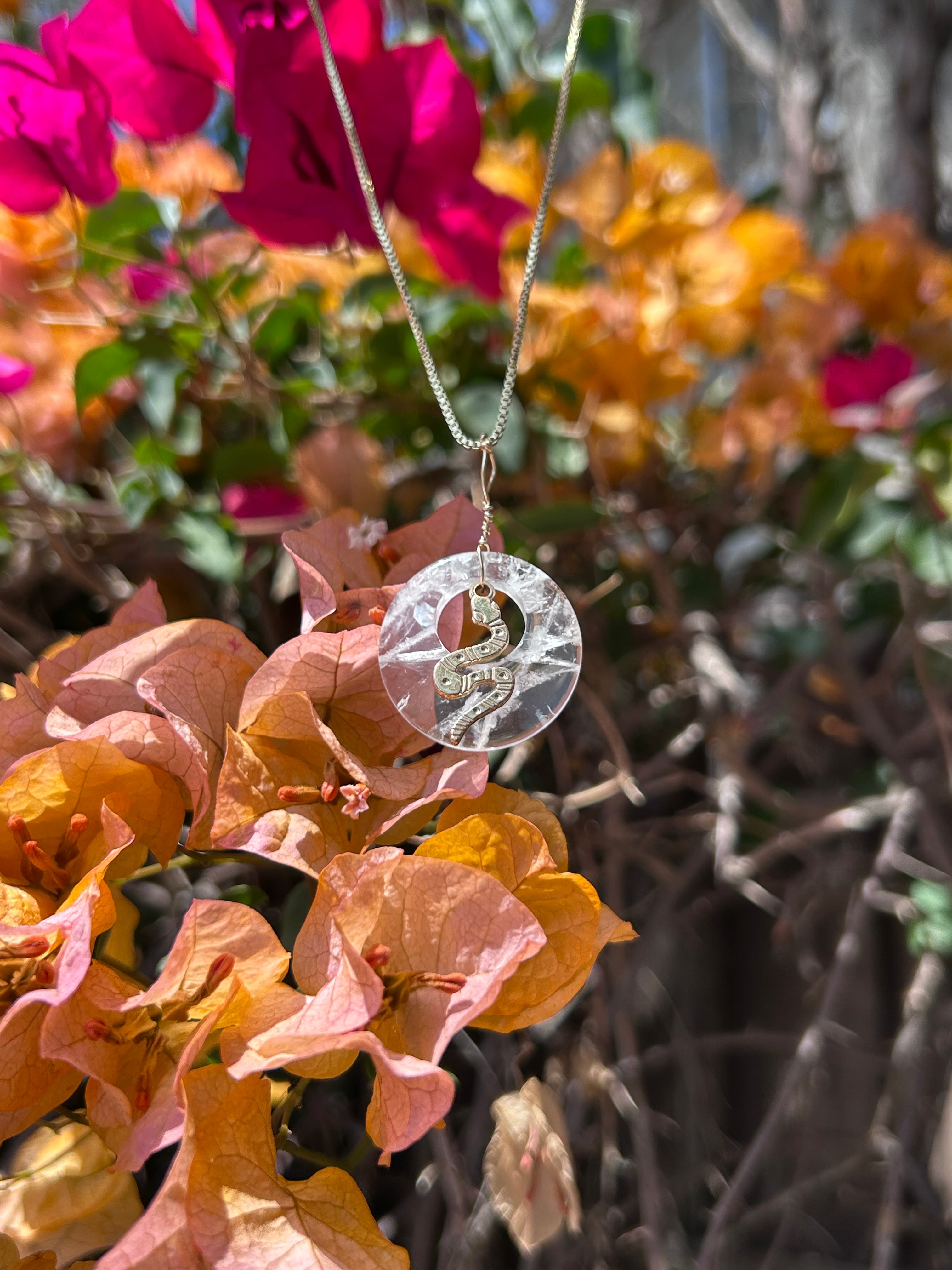 Mystic Serpent Clear Quartz Pendant