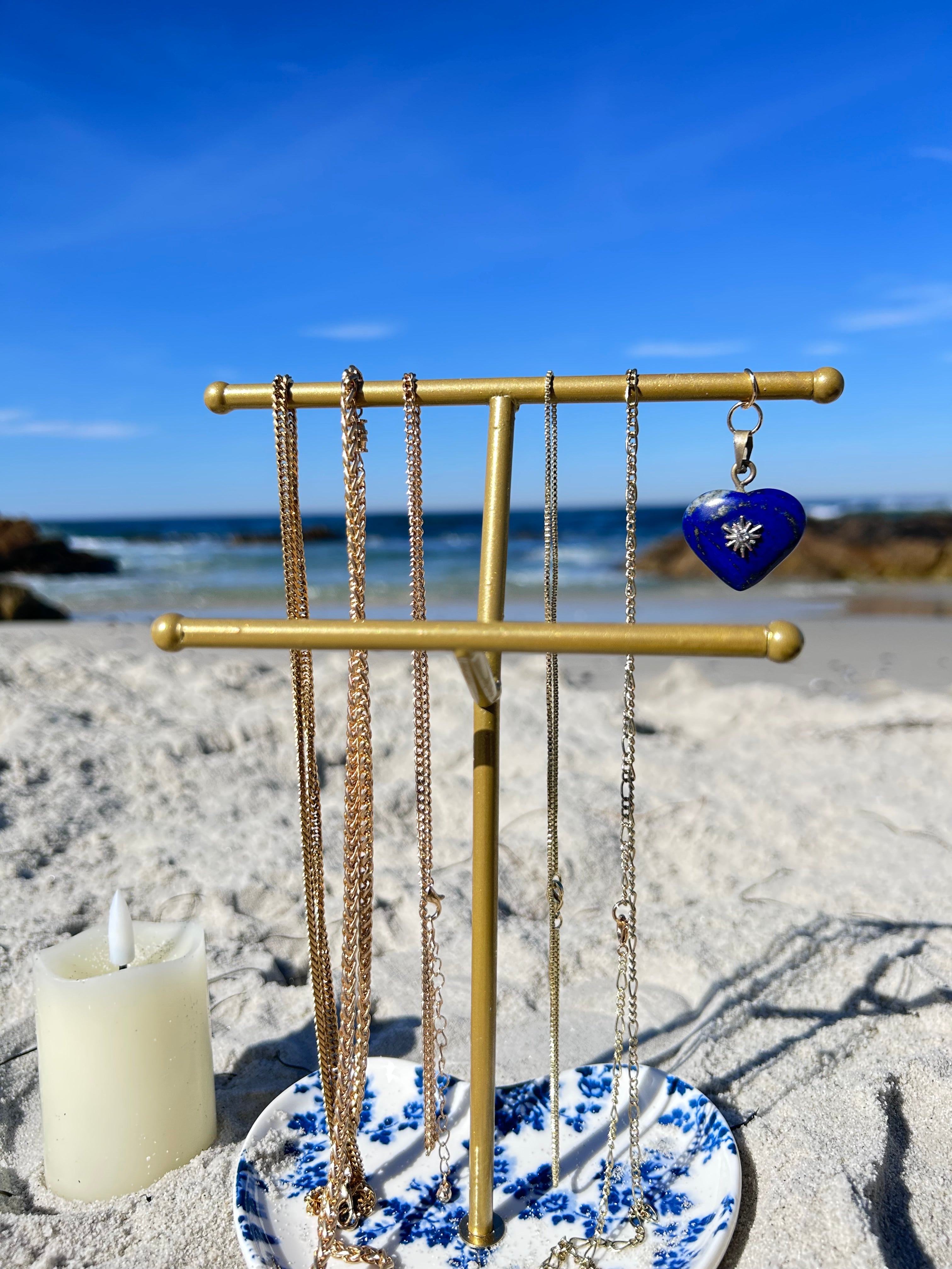 Celestial Heart Lapis Lazuli Pendant
