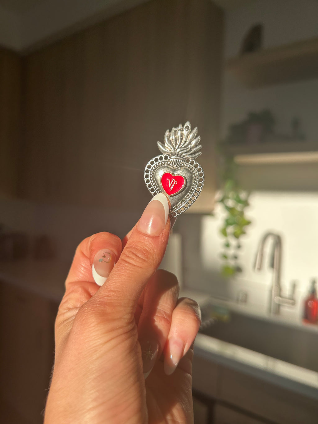 Capricorn Sacred Heart Pendant