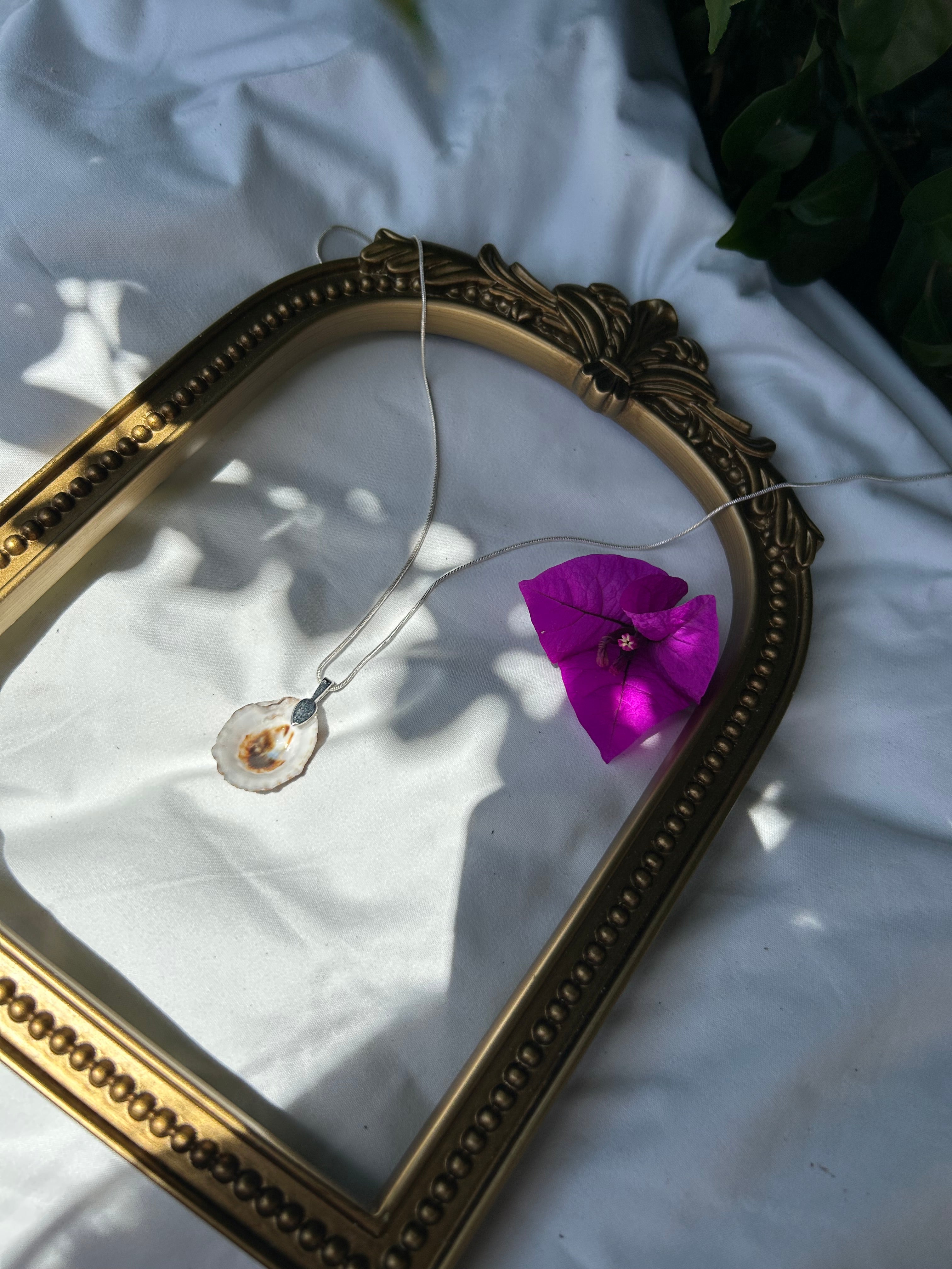 Sunlit Tide Shell Pendant