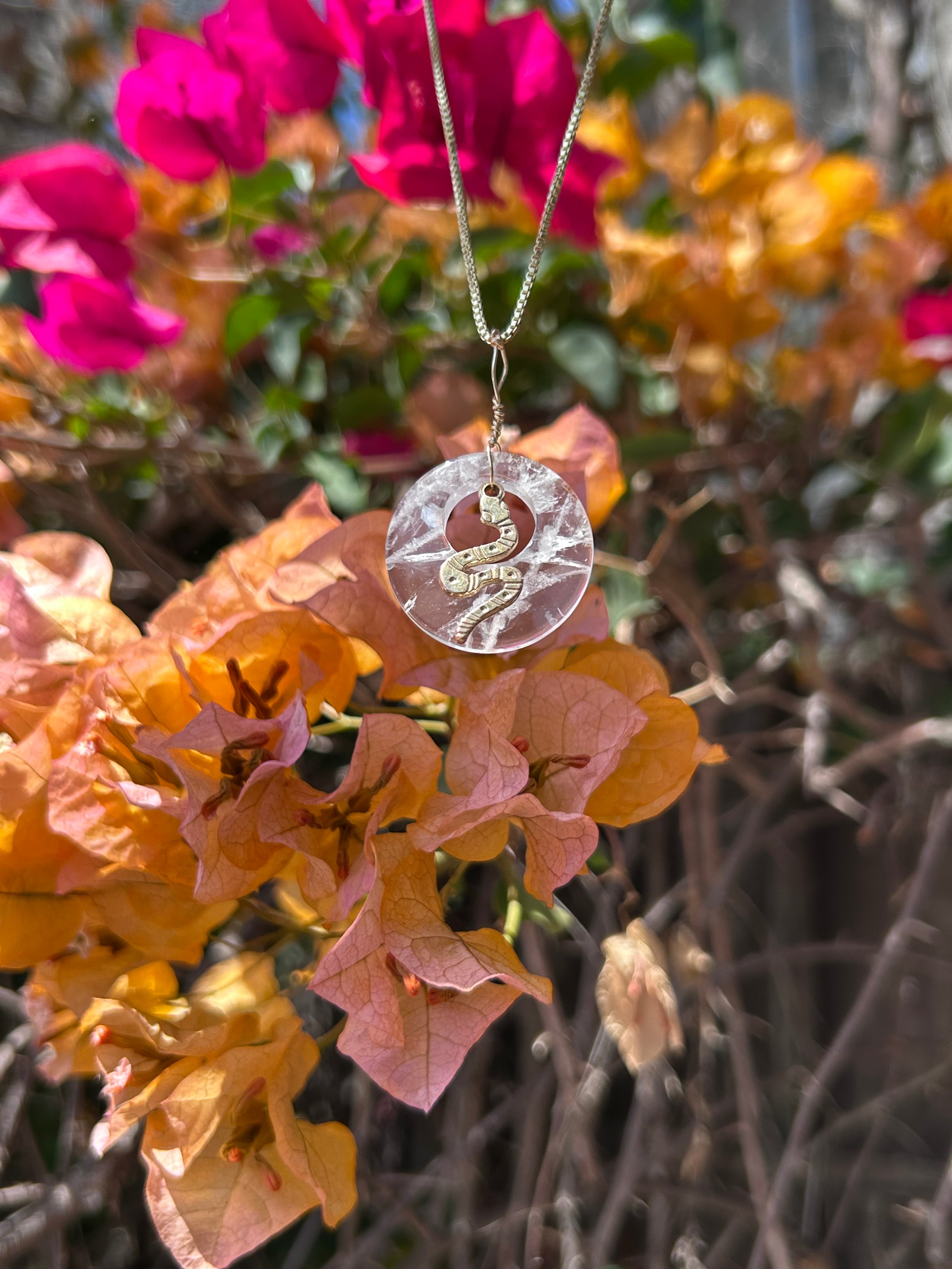 Mystic Serpent Clear Quartz Pendant