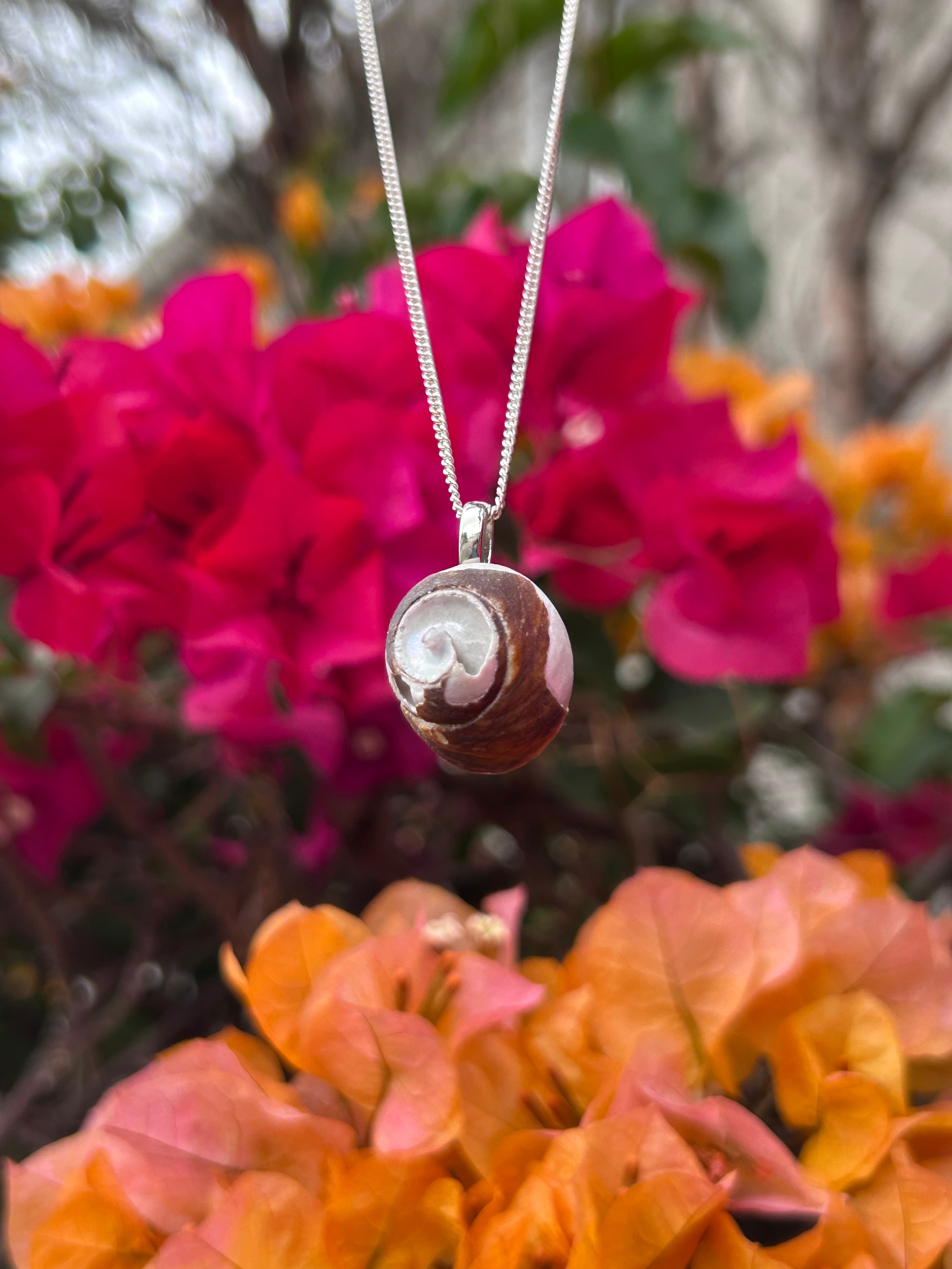 Ocean Spiral Shell Pendant