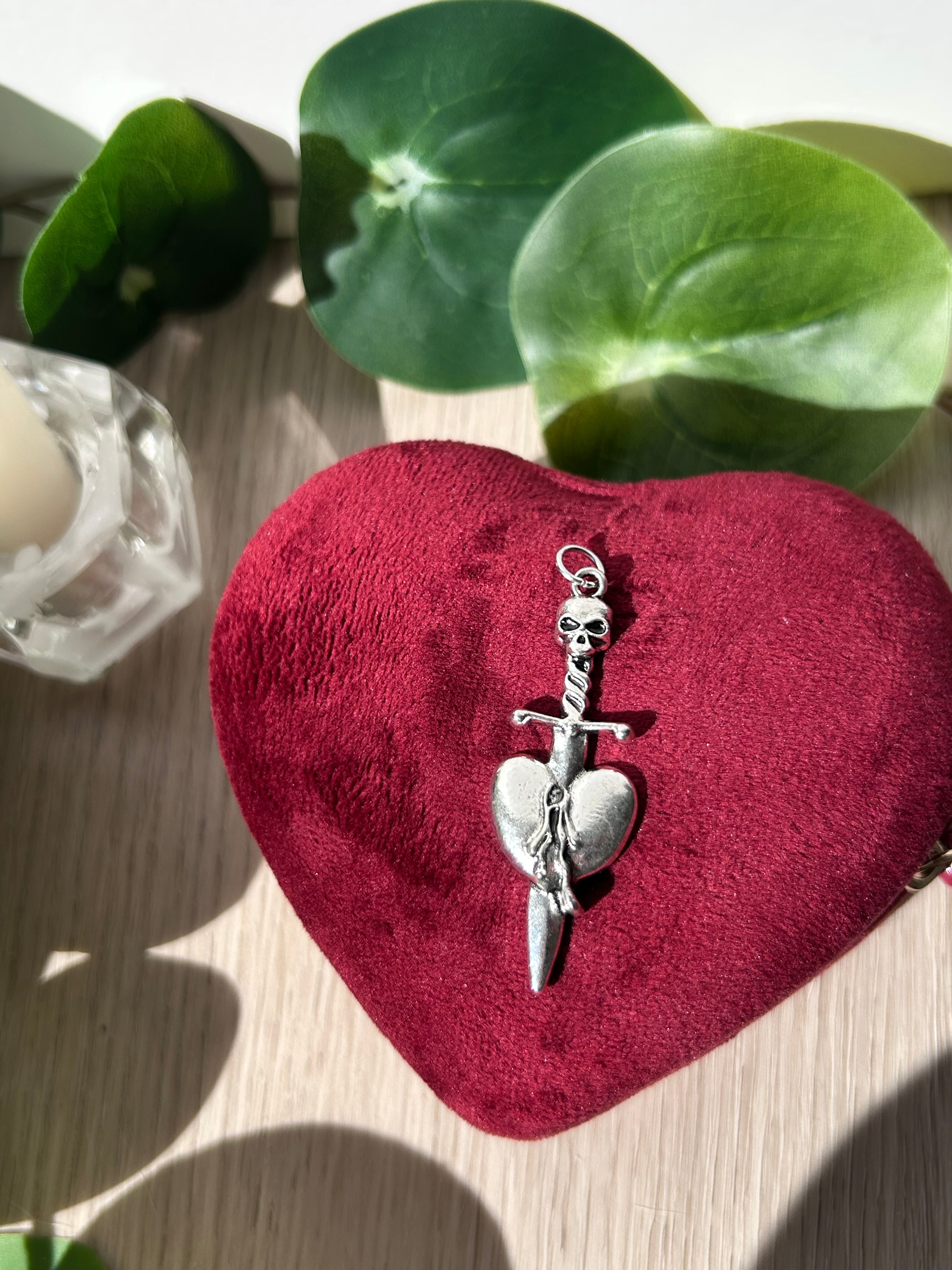 Dagger Through the Heart Pendant