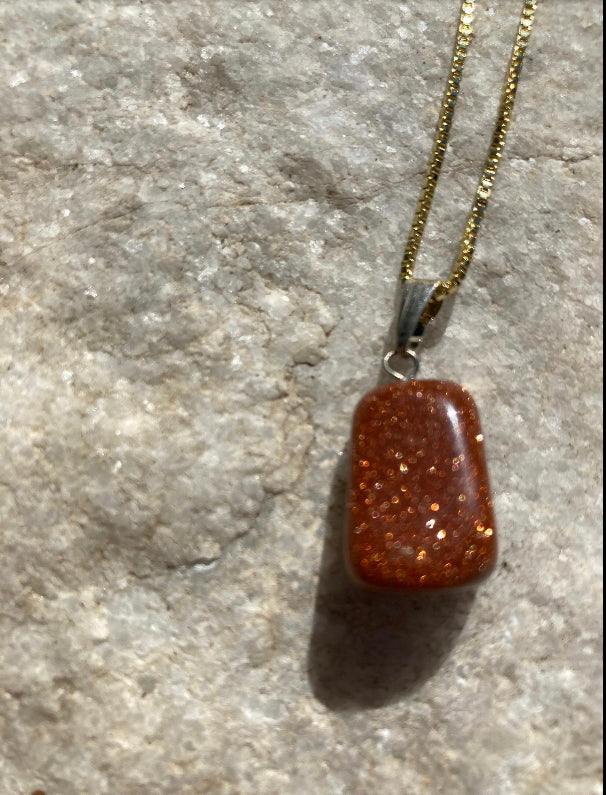 Golden Glow Goldstone Pendant