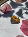 Golden Hour Tiger’s Eye Heart Pendant