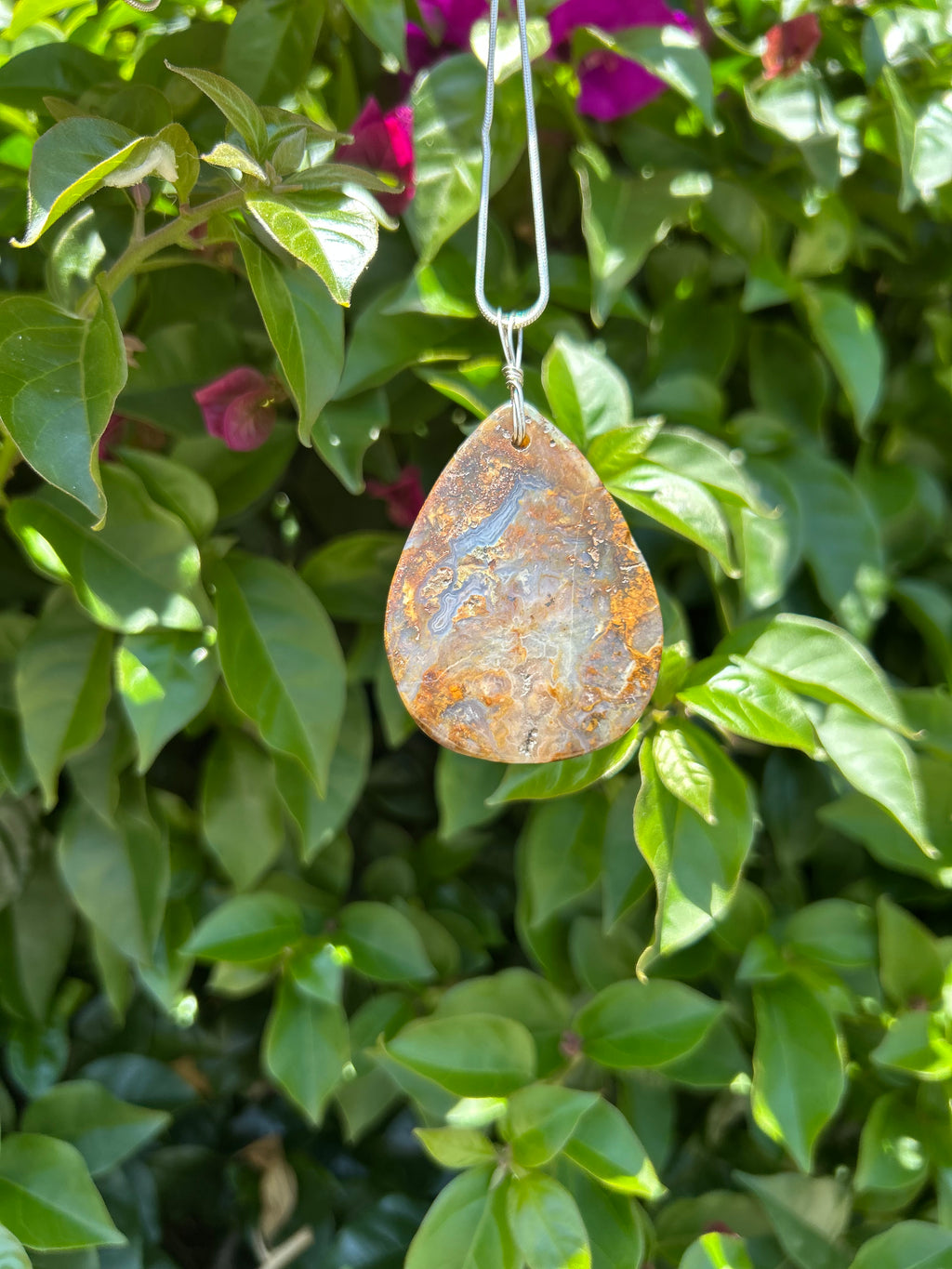 Golden Canyon Agate Pendant