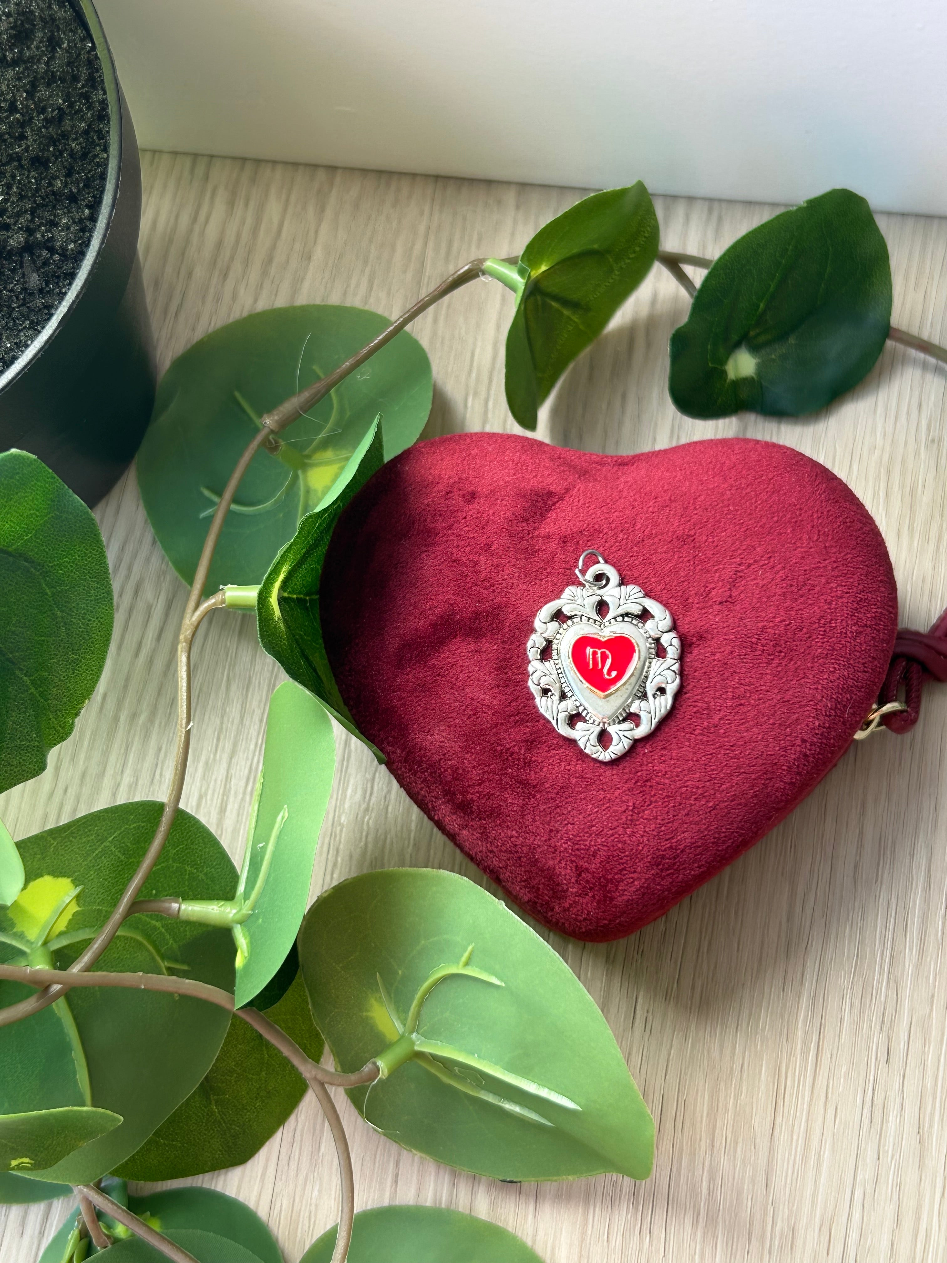 Scorpio Sacred Heart Pendant