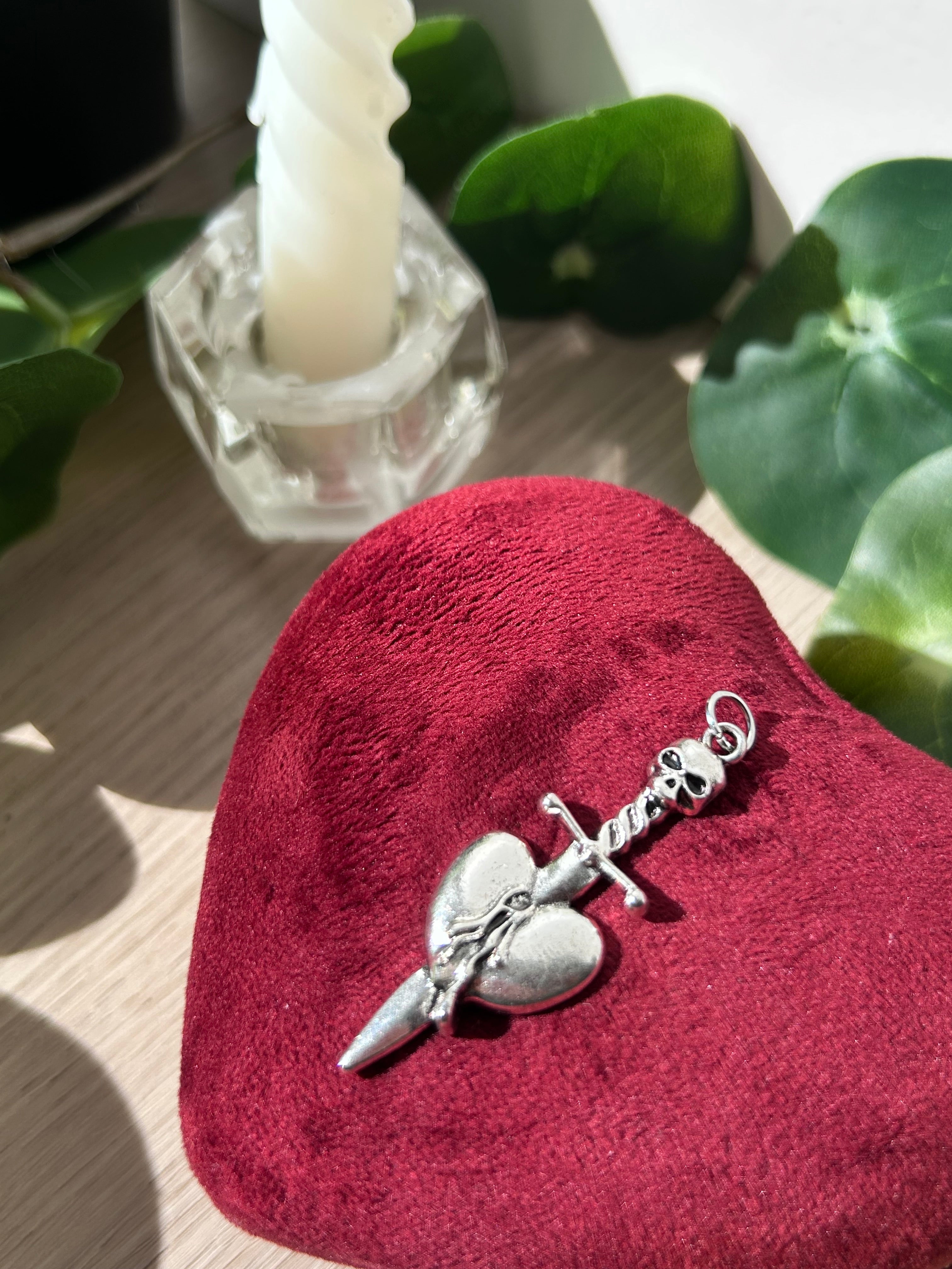 Dagger Through the Heart Pendant