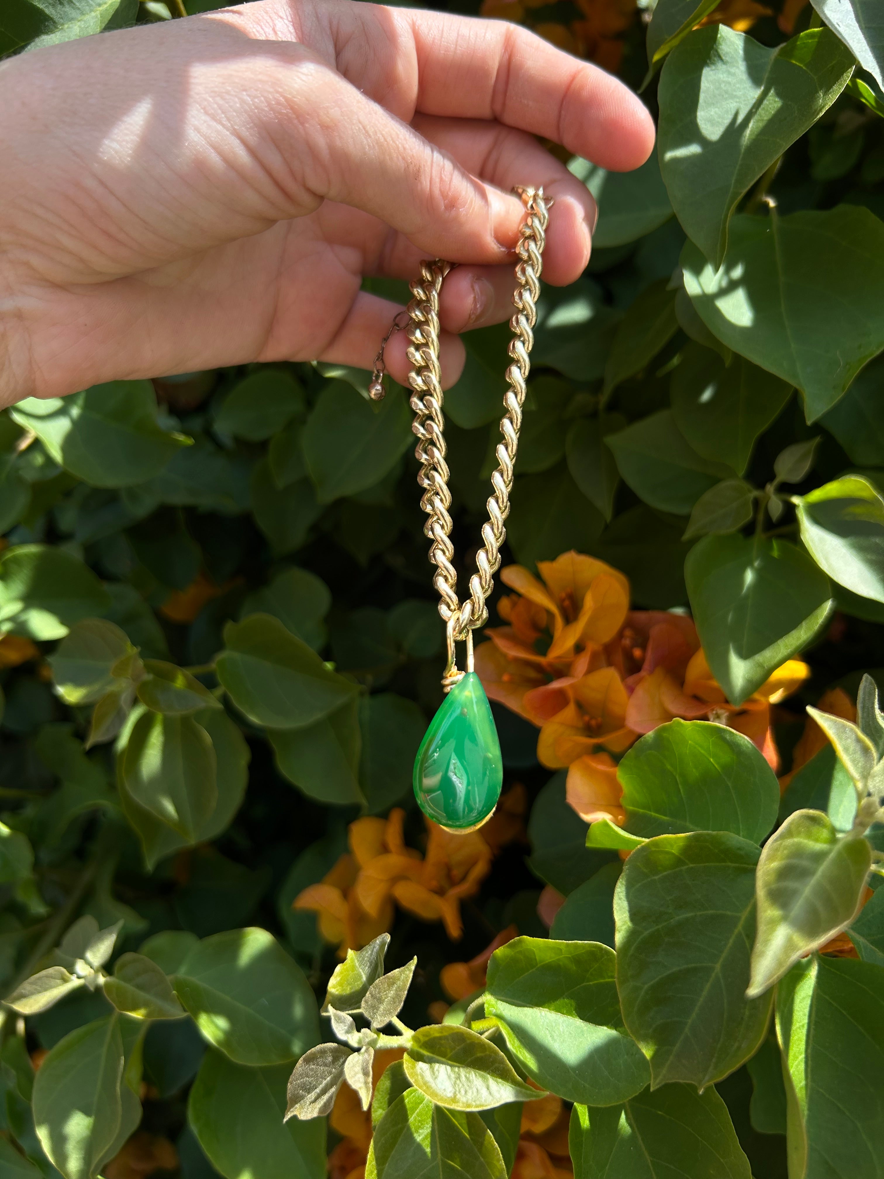 Vivid Green Agate Bracelet