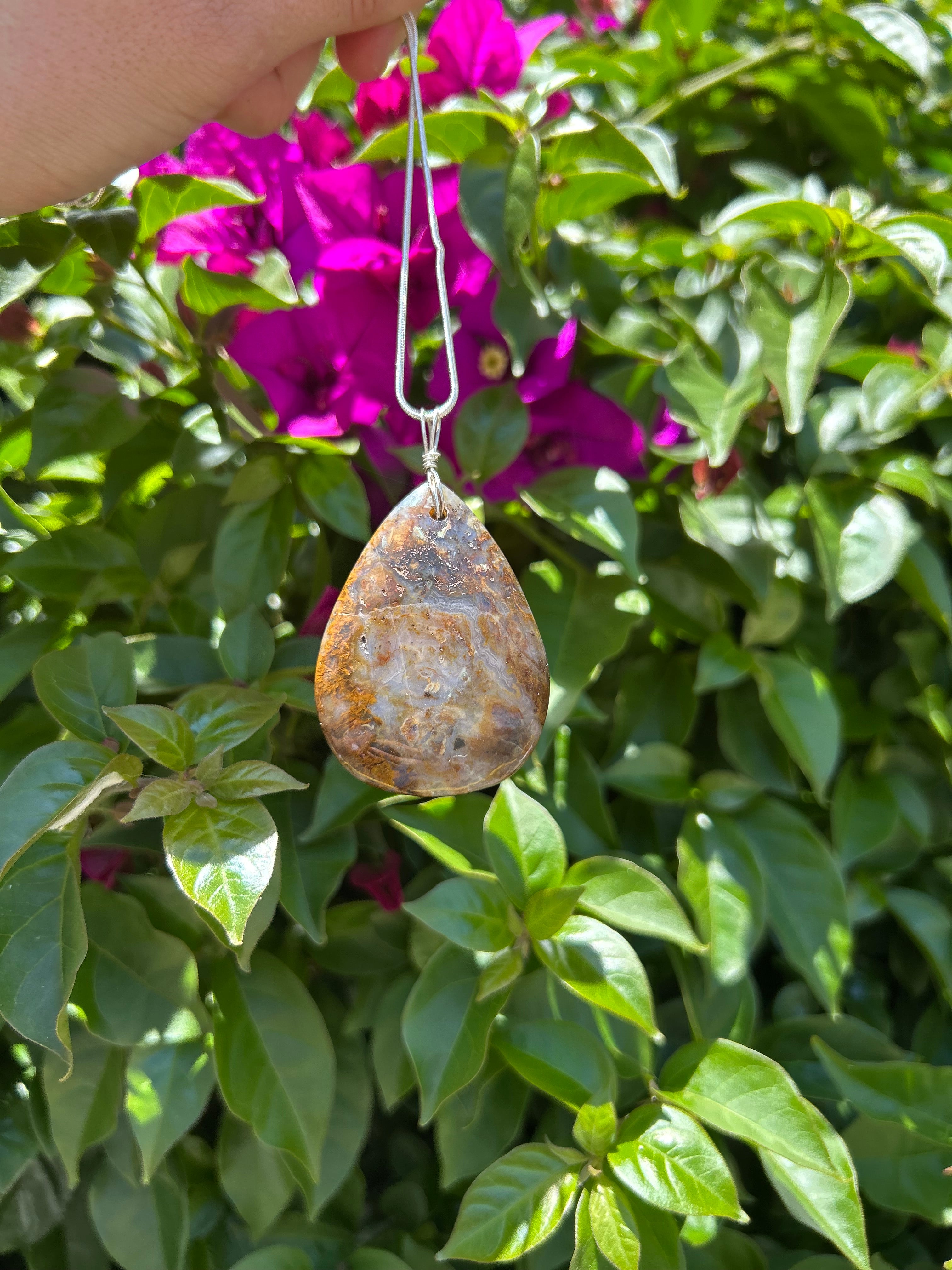 Golden Canyon Agate Pendant