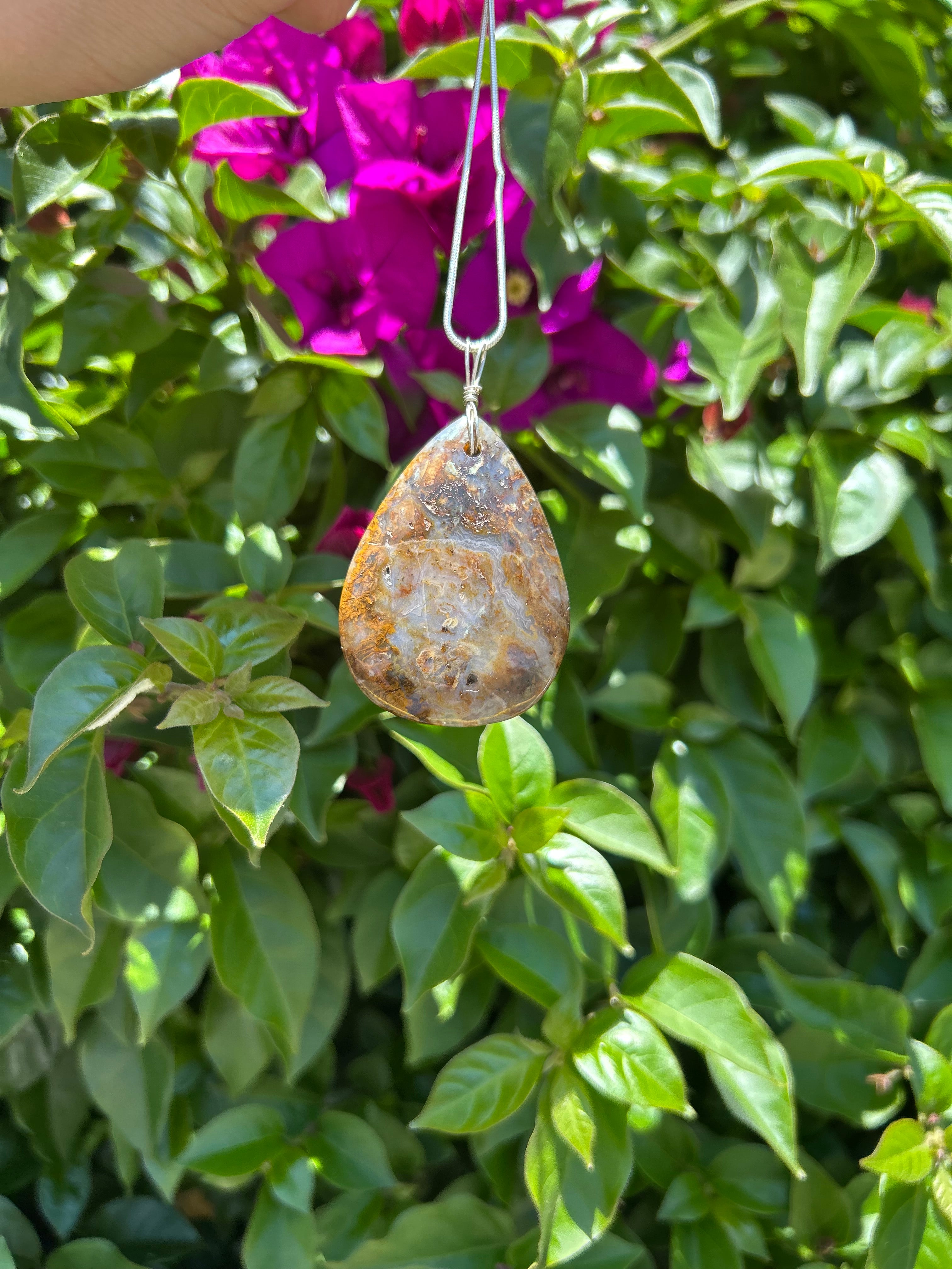 Golden Canyon Agate Pendant