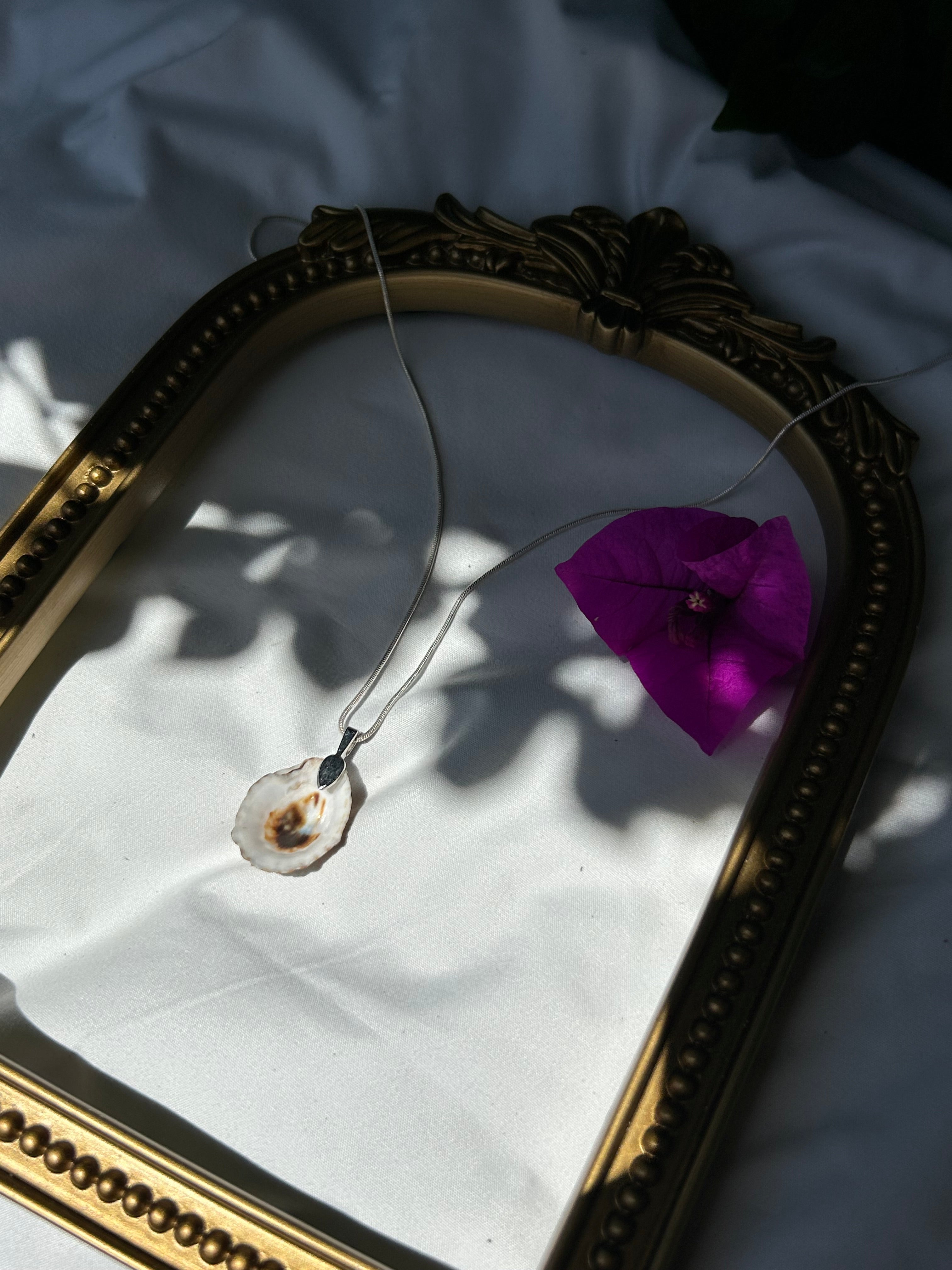 Sunlit Tide Shell Pendant