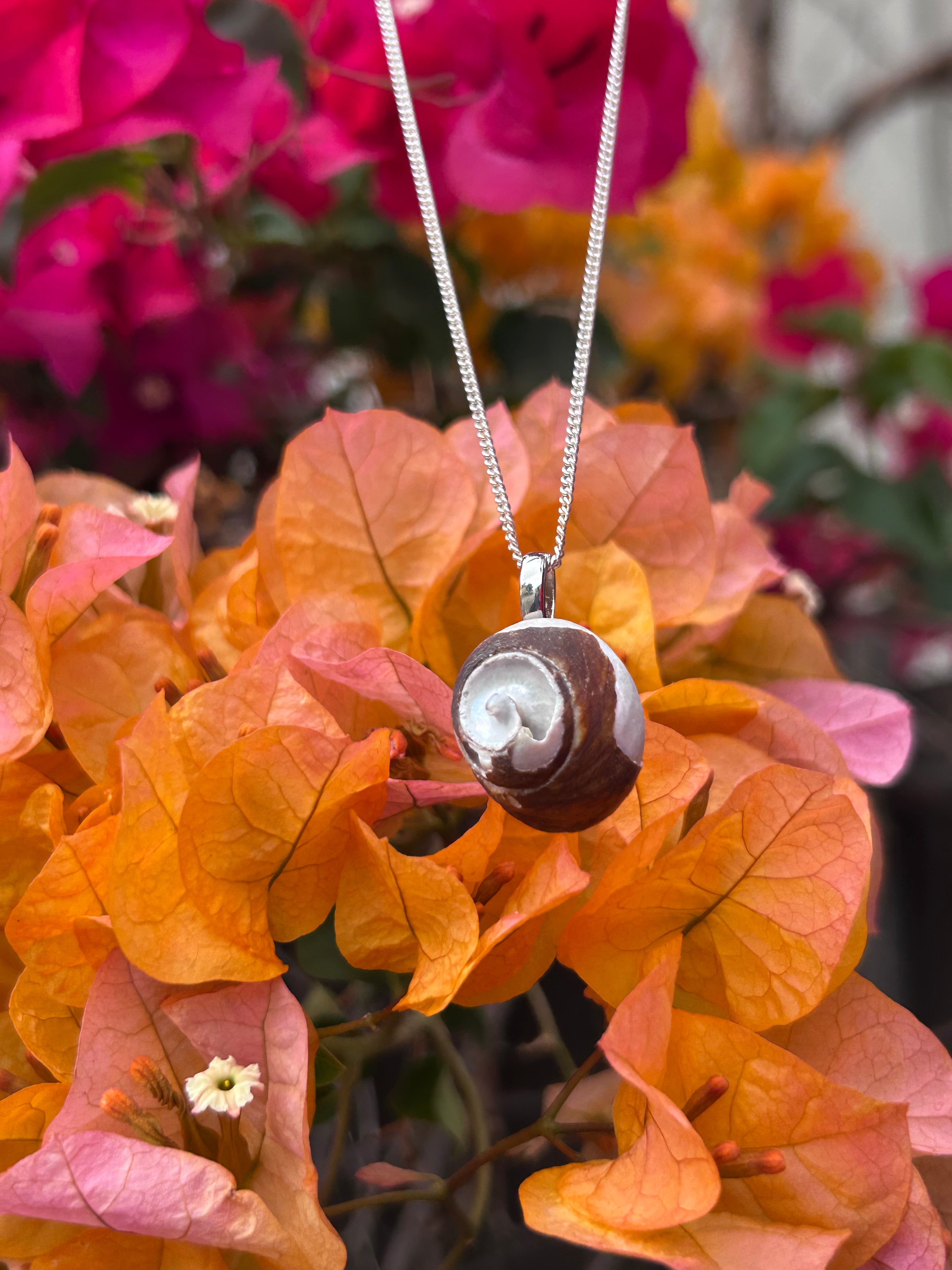 Ocean Spiral Shell Pendant
