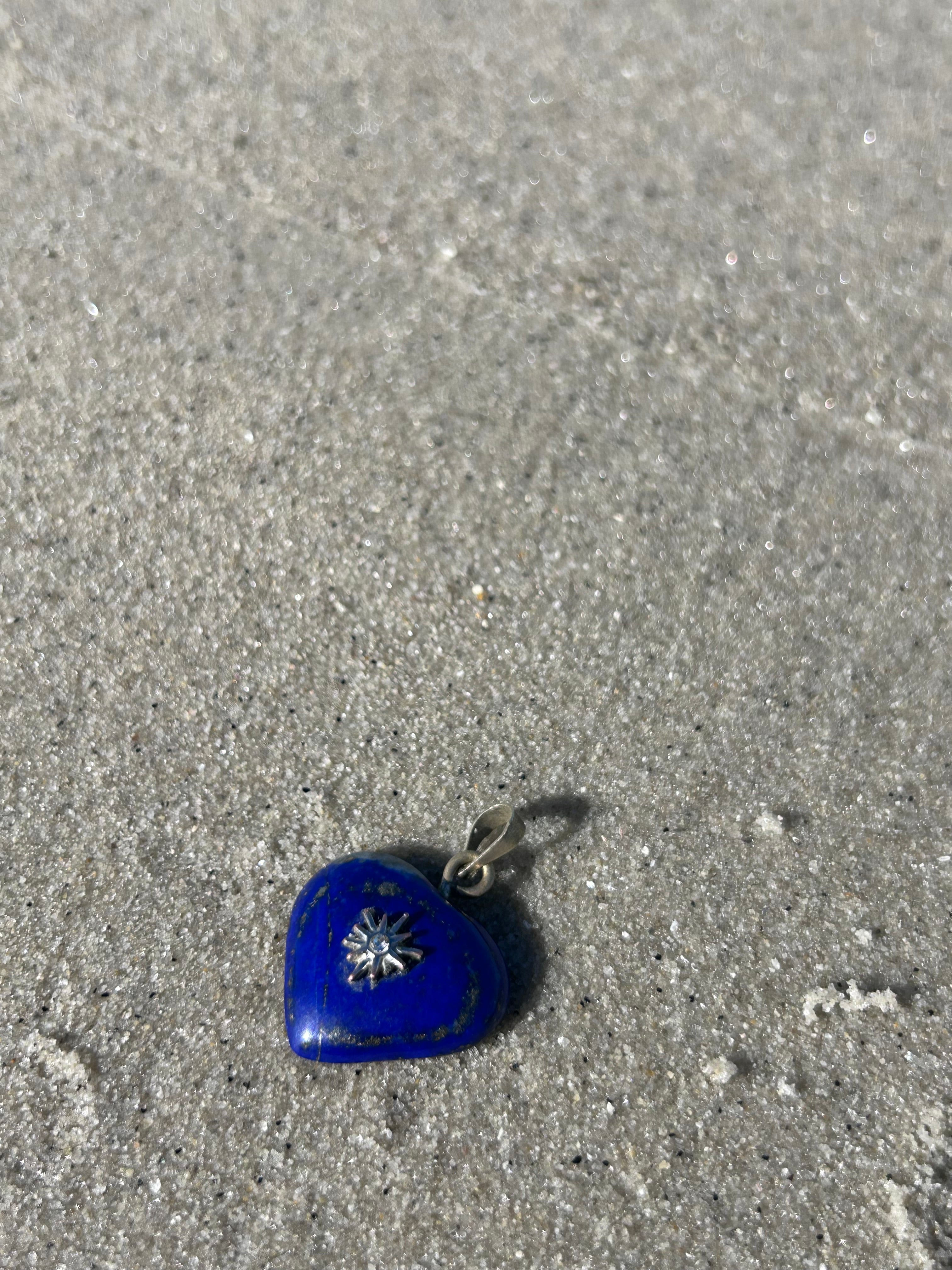 Celestial Heart Lapis Lazuli Pendant