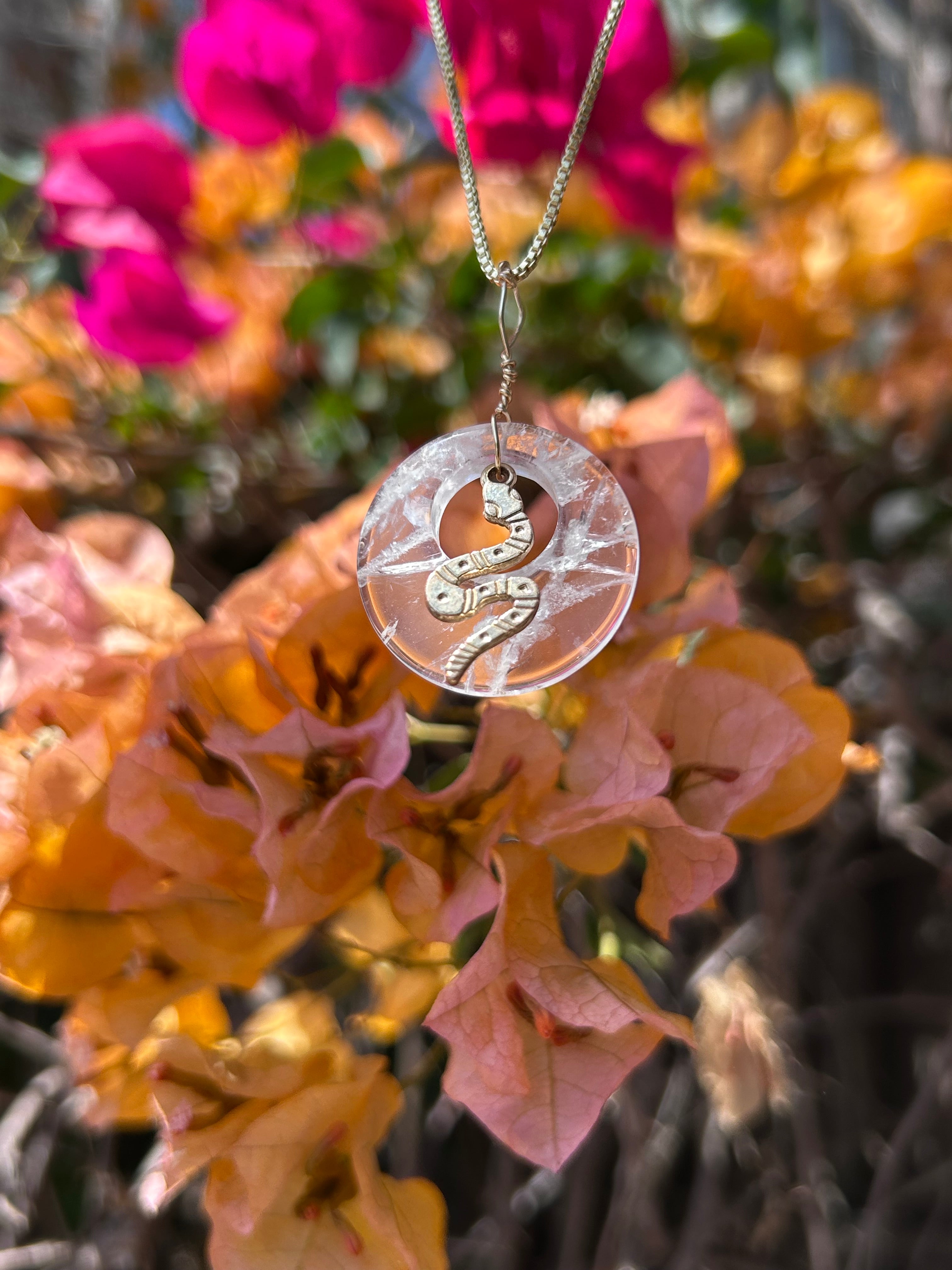 Mystic Serpent Clear Quartz Pendant