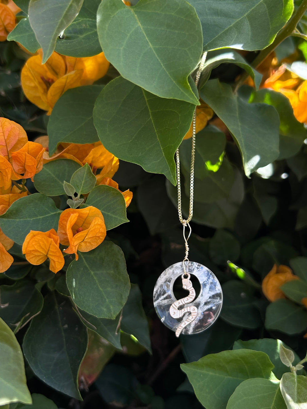 Mystic Serpent Clear Quartz Pendant