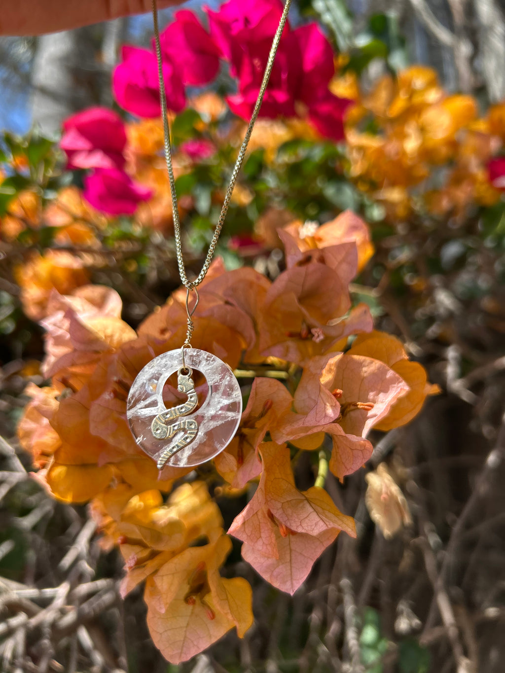 Mystic Serpent Clear Quartz Pendant